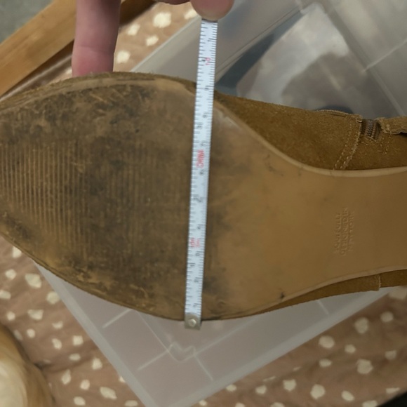 Matt Bernson Cognac Suede Rhinestone
Strap Ankle Boots SZ 11M - Picture 14 of 16